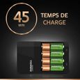 Chargeur DURACELL Hi-Speed Value + 4 piles rechargeables Duracell (2 AA + 2 AAA)-1