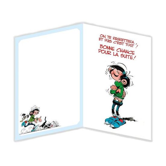 Gaston Lagaffe Grande Carte Retraite Grand Format A4 + Enveloppe Blanc  Départ Repos maxi géante - GLMX-2029 - Cdiscount Beaux-Arts et Loisirs  créatifs