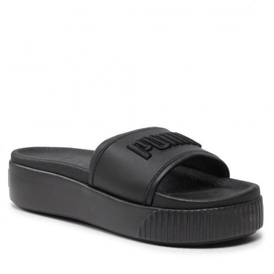 PUMA Femme Regular Undefined Sandales a Plateforme Femme Noir Cdiscount Chaussures