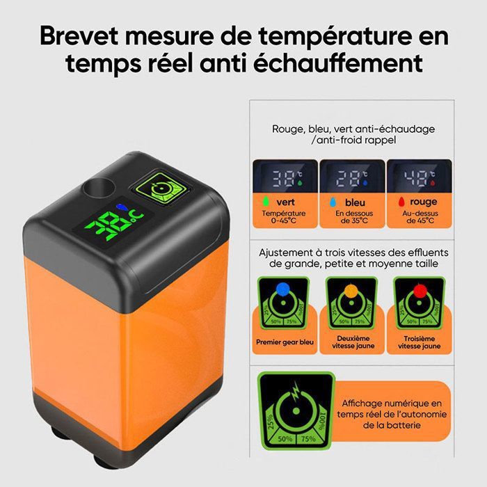 Ensemble De Douche De Camping Type C Rechargeable Angle Ajustable Controle Debit Eau 6000mah Item 13442220