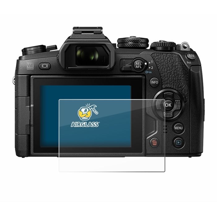 atFoliX Verre film protecteur pour Olympus E-5 9H Hybride-Verre