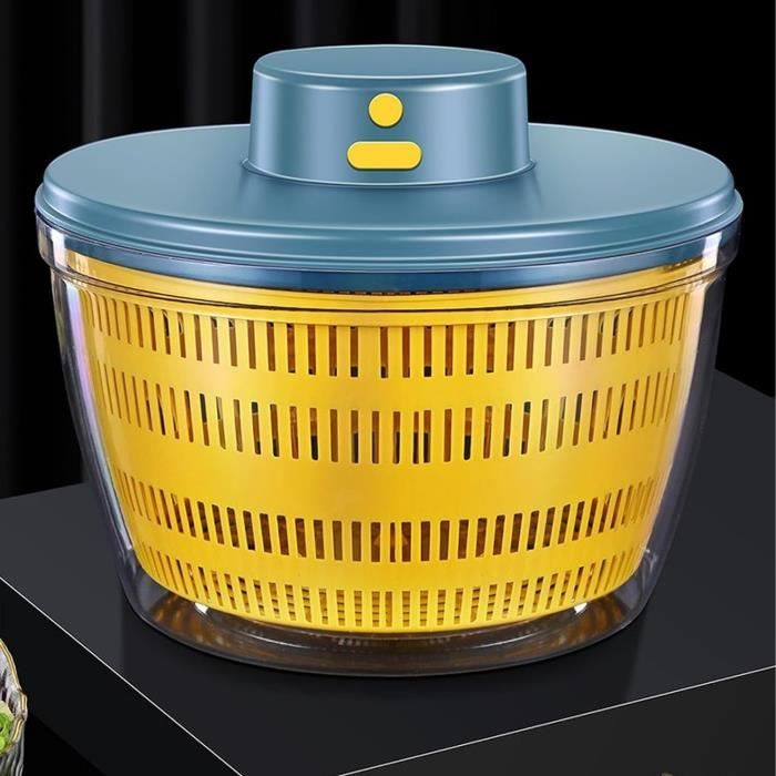 Essoreuse à Salade Grande Capacité - Séchoir à Légumes Manuel - Design Pratique Et Sans BPA - Facile à Nettoyer