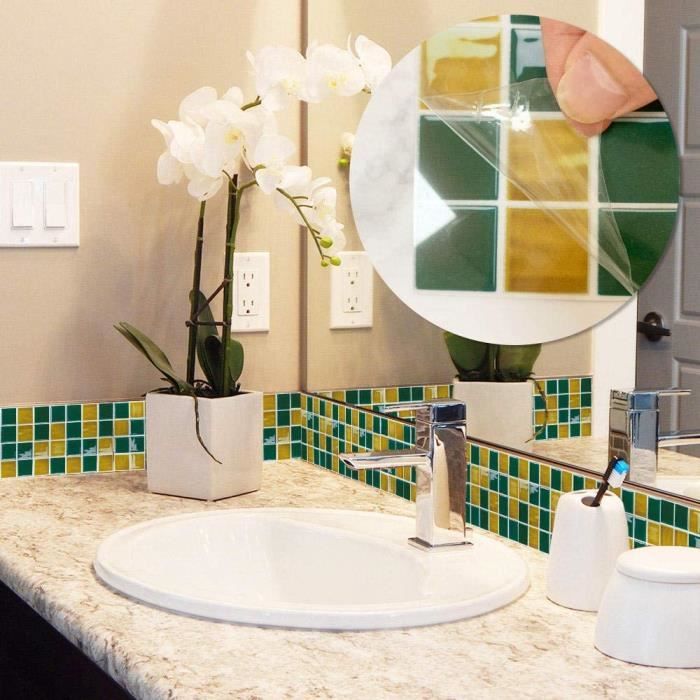 Carrelage adhesif cuisine et salle de bain - Mosaique sticker