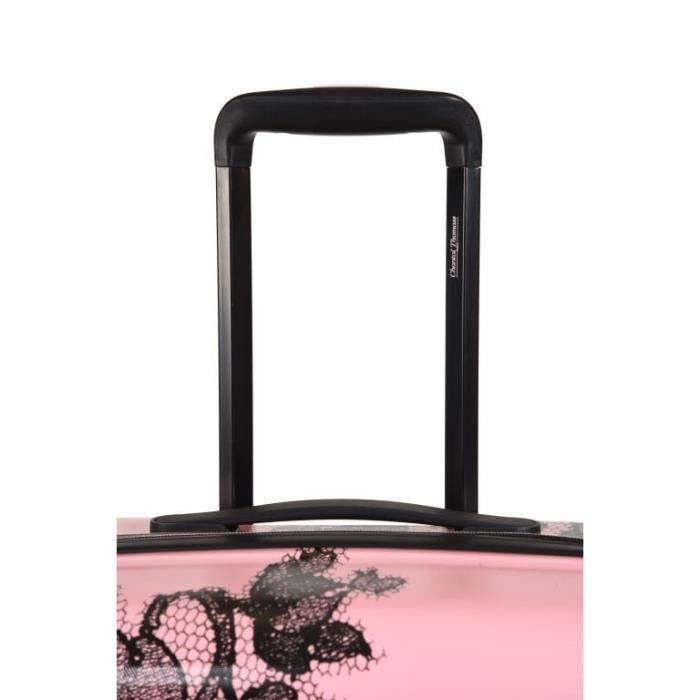 Valise cabine rose Dentell Icieuse Taille S 55 cm Chantal