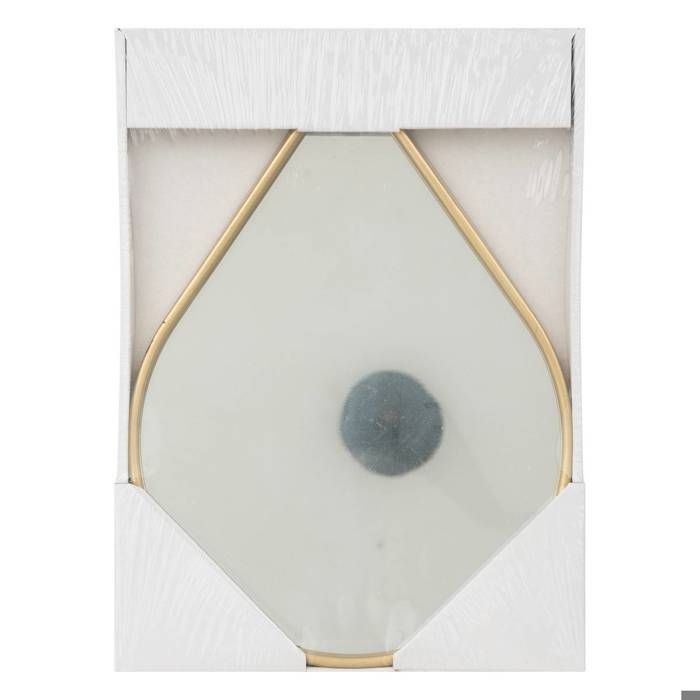 Atmosphera Miroir Mural Goutte Métal Doré 21x29 Cm - Décoration Élégante