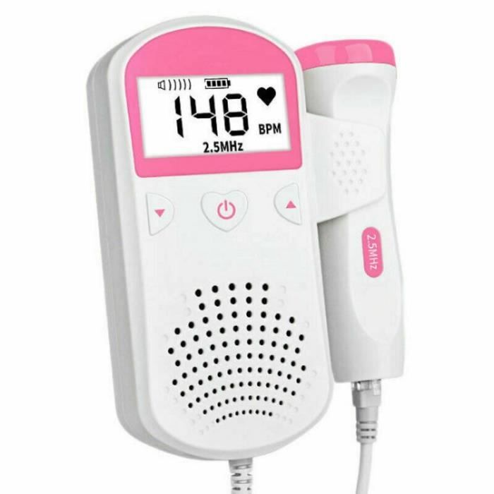 Babyphone GENERIQUE 3mhz doppler moniteur de fréquence cardiaque fœtale  ménage portable grossesse bébé fœtal son détecteur de rythme cardiaque pas  de rayonnement
