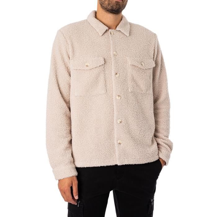 Veste sherpa best sale homme beige