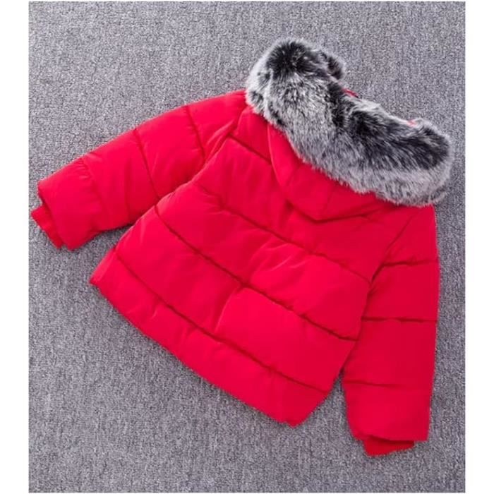 Manteau Enfants Hiver Polaire Gar on Fille Doudoune Capuche