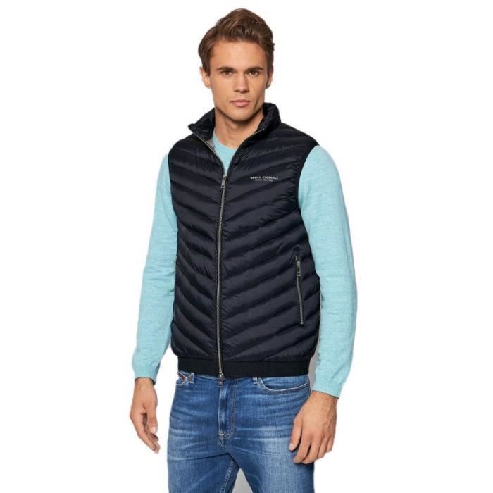 Doudoune sans manches Armani Exchange Ref. 8NZQ52 ZNW3Z 5578. Couleur Bleu marine. Details. Col montant. Fermeture par zip. Bleu Cdiscount Pret a Porter