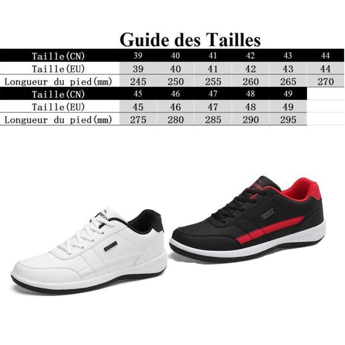 Chaussure Homme LEOCLOTHO Blanc Confortable Sport Running