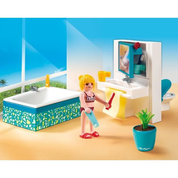 PLAYMOBIL 5577 Salle de Bains avec Baignoire Cdiscount Jeux Jouets