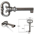 clé de serrure anglaise vieux fer meuble ancien décoration rustique vintage clef-2