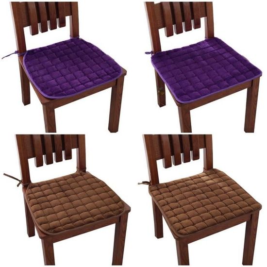 Coussin De Chaise Bureau Coussins Avec Attaches Siège Antidérapant