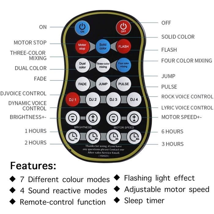 Lampes À Boule Disco, Lumières De Fête LED 3W RVB, Boule De Cristal À Changement De Couleur