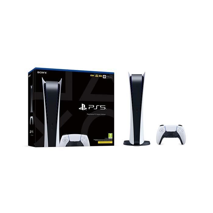 Console de salon - Sony - Playstation 5 Digital Edition - 825 Go - Bundle -  Blanc - Cdiscount Jeux vidéo