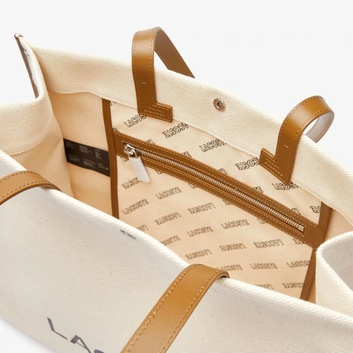 Sac a main lacoste beige sales