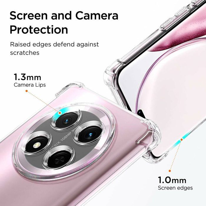 Coque Silicone + Verre Trempé Pour Honor 200 Lite – Transparente, Renforcée Aux Angles – Pack Complet