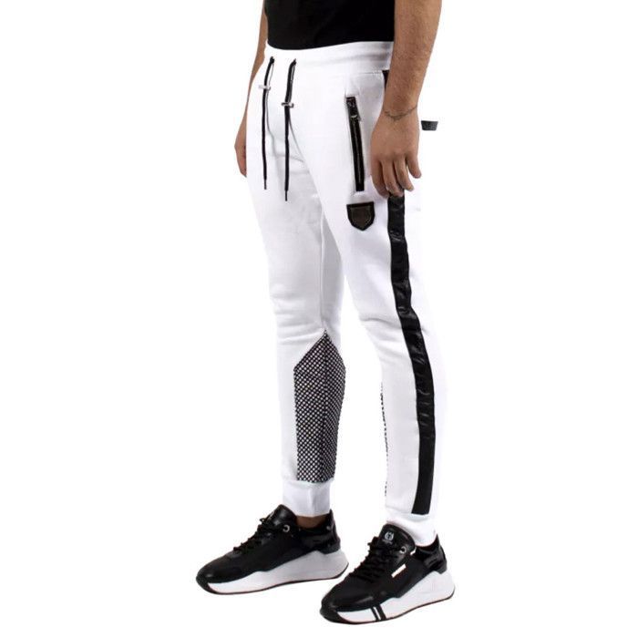 Pantalon de survetement Horspist PYTHON Blanc Homme Fitness Respirant