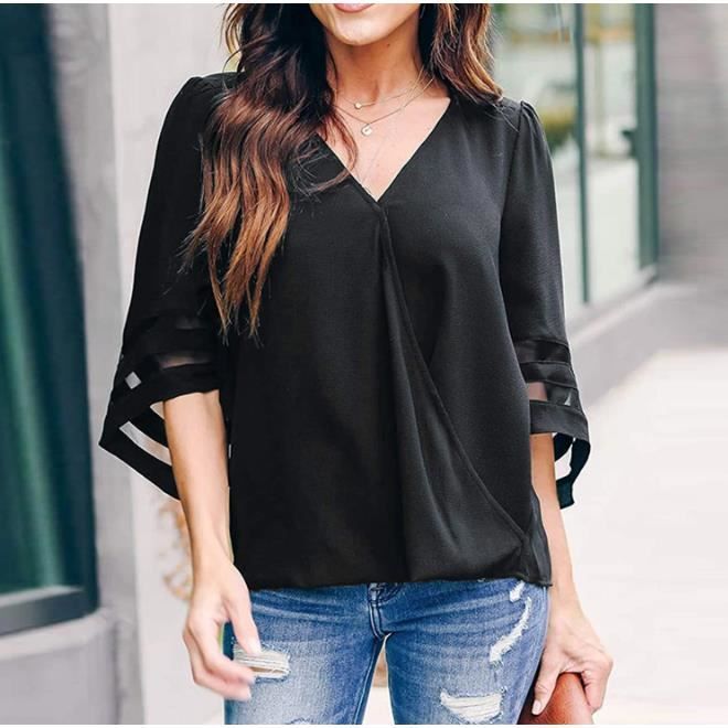 Blouse femme fluide clearance