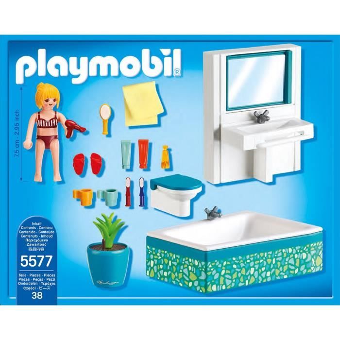 Salle de Bain avec Baignoire PLAYMOBIL - dès 4 ans 