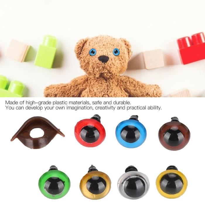 Lot De 52 Yeux En Plastique De Sécurité Pour Poupées Et Peluches - Diamètres 12 à 20 Mm