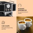 Machine à expresso - Klarstein Gusto Classico - 1350W - pression 20 bars - 1,5L - Pour café moulu et dosettes - Noir-3
