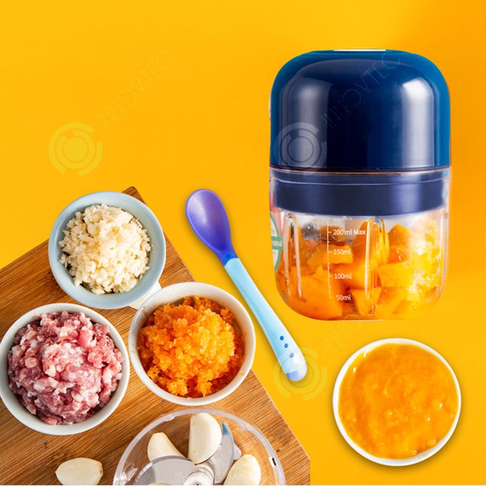 Mini Blender JZK - Mini Hachoir Électrique 250ml USB Rechargeable Hachoir Rechargeable USB