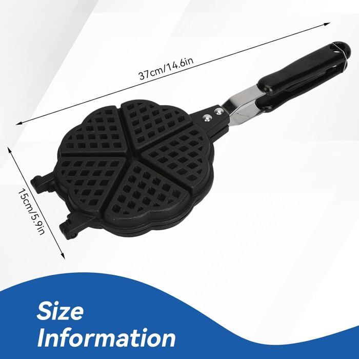 Gaufrier à Cône Pour Gazinière - Moule Antiadhésif En Aluminium, Pour Cornets De Gaufres, Rouleaux D'œufs, Crêpes - 10