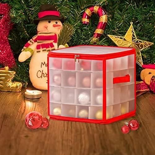 Boîte De Rangement Boules De Noël,Décorations de Noël Boîte de Rangement  pour 64 Boules, Sac de Rangement d'ornement d'arbre - Cdiscount Bricolage