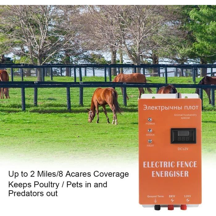 Électrificateur de clôture électrique pour le bétail
