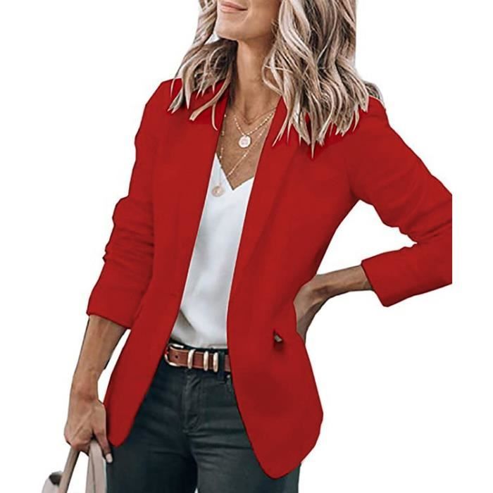 Veste blazer orange femme shop
