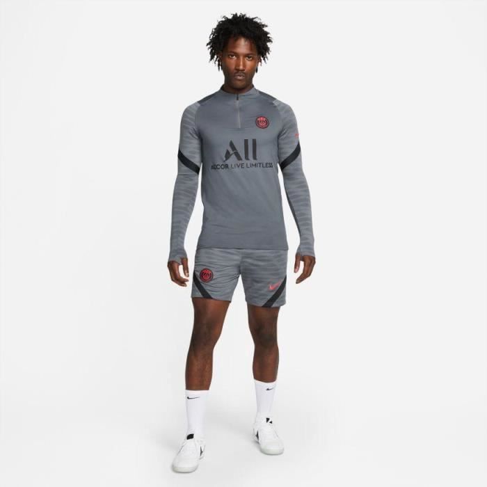 Haut d entra nement PSG Paris Strike gris 21 22 Nike Homme