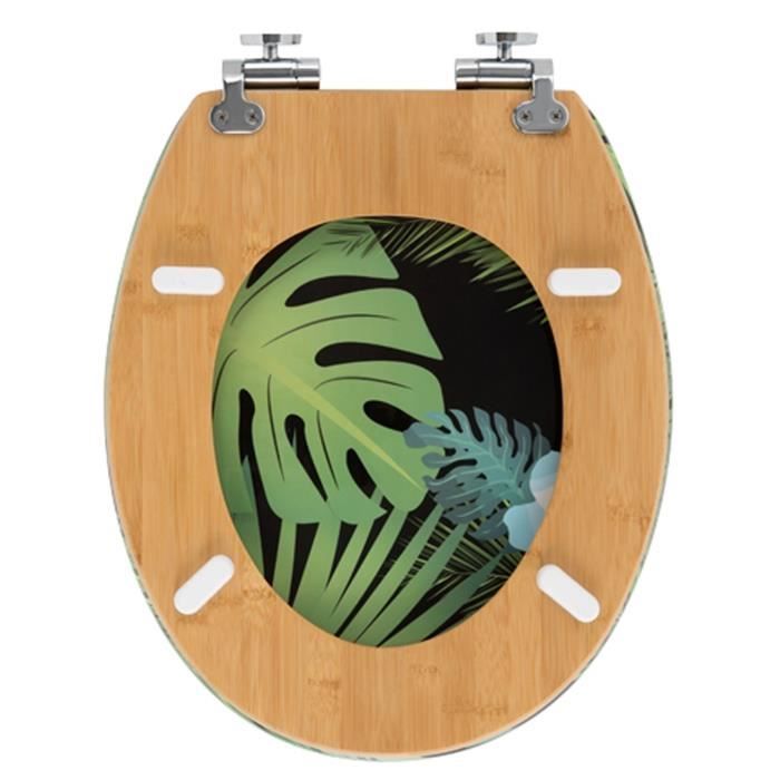 Abattant wc diplomat Jungle Dim 37 X 48 cm Cdiscount Bricolage