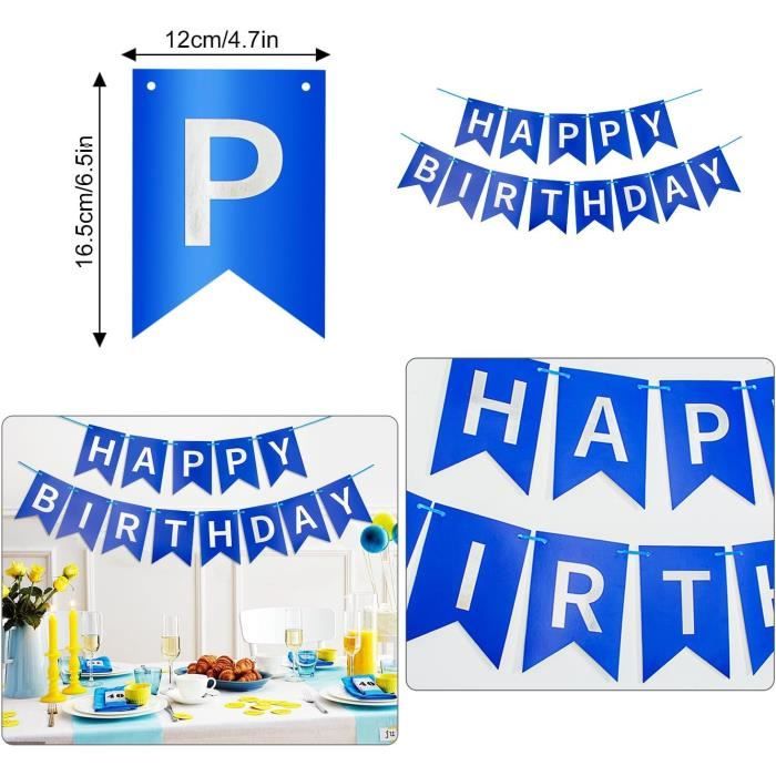 Decoration Anniversaire 12 Ans Garcon, 12 Ans Décorations Gâteau 12 Ans Anniversaire Garcon Bleu