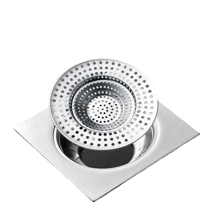 Filtre De Douche Acier Inoxydable - Grille Anti-cheveux 15cm, Rond | Protection Canalisation Salle De Bain - 10