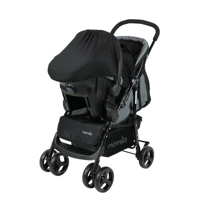 Nania Poussette combinee 3 en 1 TEXAS robuste et maniable Siege auto BEONE EVO 40 85cm R129 i Size Nacelle FLORA 0 6 mois Cdiscount Puericulture Eveil bebe