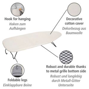 Housse De Table à Repasser Wenko Air Comfort XL/Universal - 5 Couches Extra-Épaisses - Réflexion Chaleur