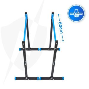Barre à Abdominaux Fixée Sur Porte - Avec Support Mousse Pour Jambes - Réglable - Noir - Gorilla Sports - 3