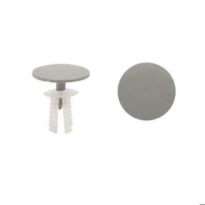 Lot De 20 Rivets/clips Plastique Pour Voiture - Blanc/gris, Diamètre 8 Mm, Pour Garniture Intérieure Et Moulages