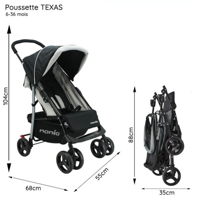 Poussette trio nania store