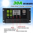 30A 12V24V AUTO LCD PWM Panneau solaire Régulateur Contrôleur de charge-0