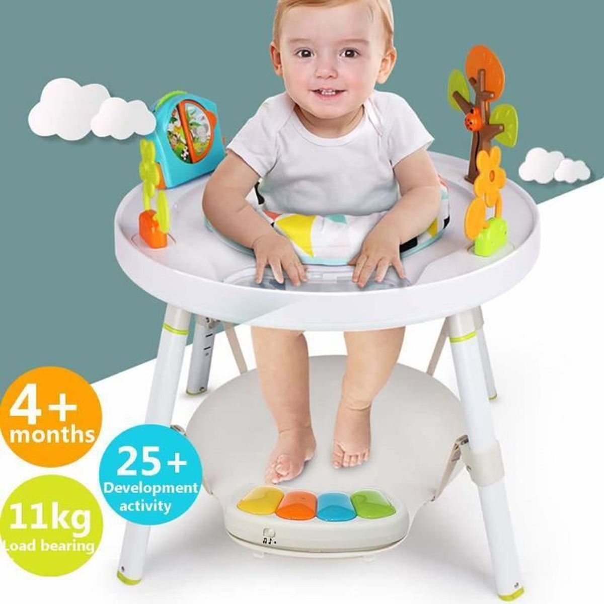 Base D Activite Et D Eveil Bebe Siege Rotatif 360 Sauteur Multi Activite Trotteur Cdiscount Puericulture Eveil Bebe