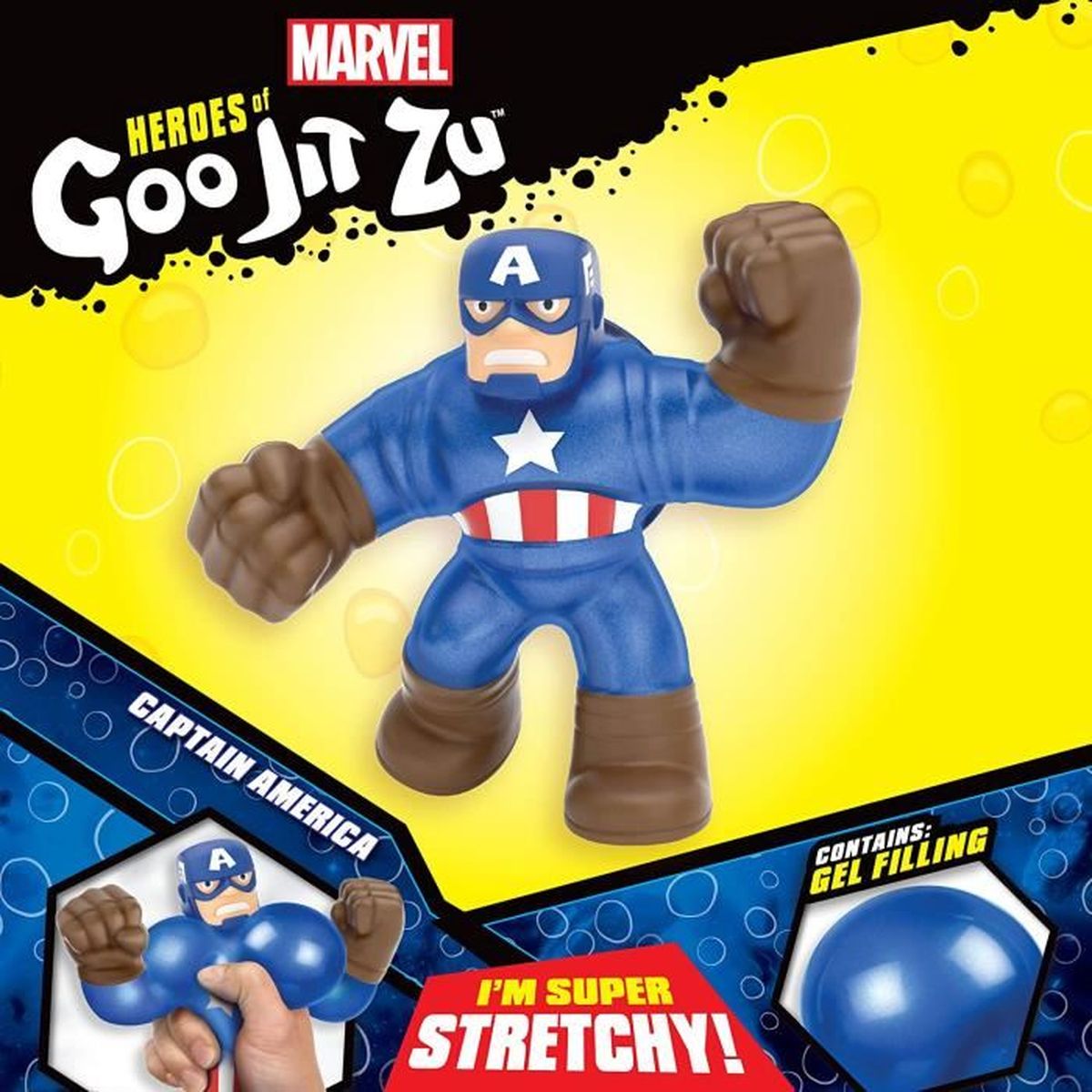 Goo Jit Zu Capitán América Figura Marvel