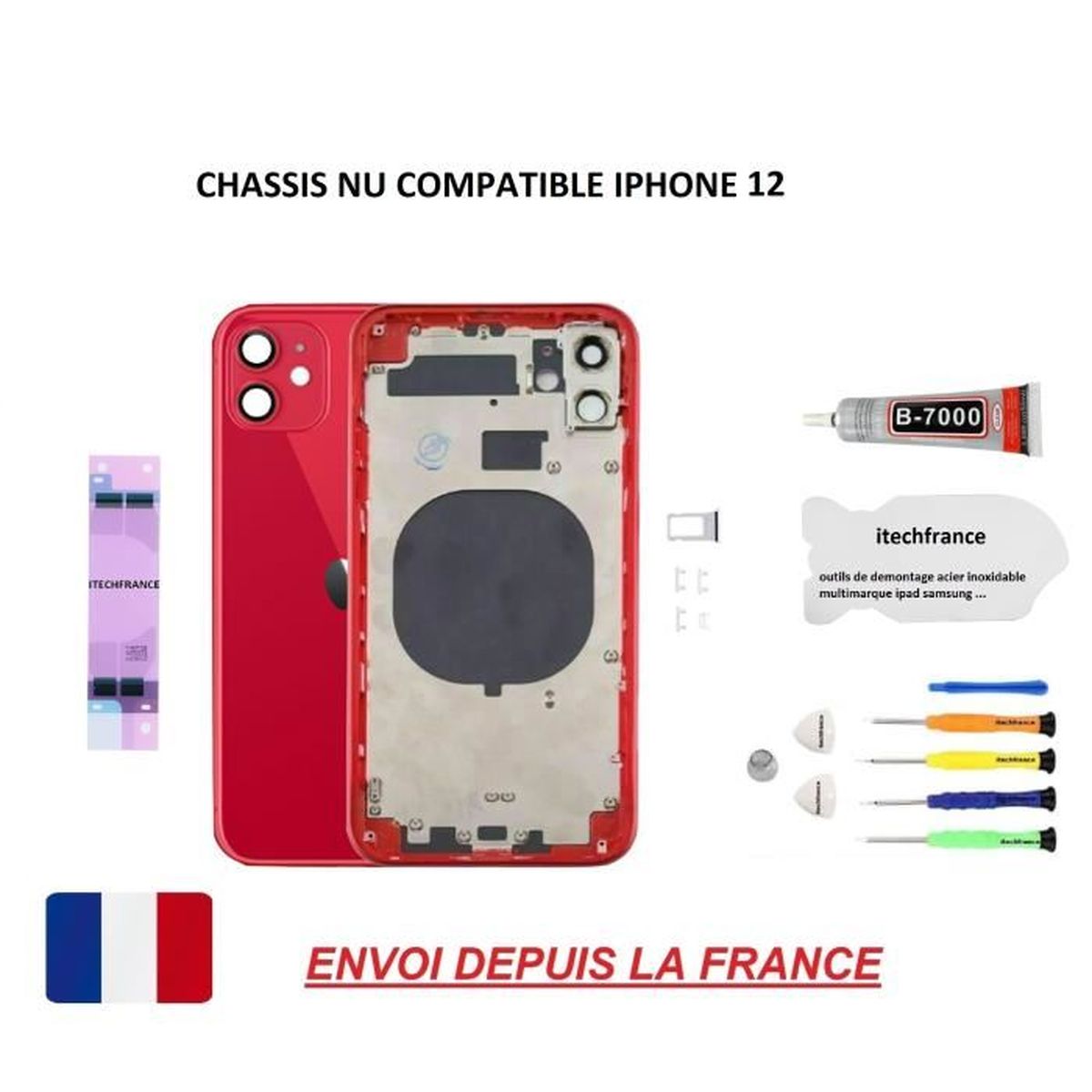 Châssis Arrière Neuf Pour IPhone 12 MINI Avec Logo CE - Remplacement