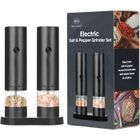 HK1RBOX Paquet de 2 Moulin a Poivre Electrique: - Grosseur Réglable Salieres et Poivrieres Electrique Auto Moulin Sel Poivre