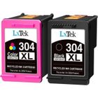 LXTEK 304XL Cartouches d'encre Remanufacturées LXTEX 2 Pack Remplacement Compatible HP 304/304XL Compatible HP Envy 5010 5020 5030 5032