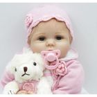 XIAOMI Poupée Reborn ZIYIUI - 22 pouces - Vinyle souple en silicone - Vêtements roses