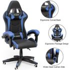 Fauteuil gamer BIGZZIA - Chaise Gaming - Siège de Bureau Réglable Pivotant - Coussin et dossier inclinable