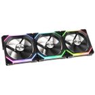 LIANLI Lian Li UNI FAN SL120 RGB PWM Ventilateur, 3 Pack, noir - 120 mm