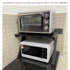 QUIIENCLEE Support de Four à Micro-Ondes Etagère en Z en acier au carbone Noir - DINGXIANG